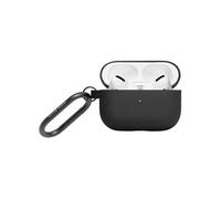 Coque pour Airpods Pro 2 Roam en Silicone avec Accrochage Métallique Noir