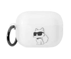 Coque pour AirPods Pro 2 Silicone NFT Choupette avec Anneau de Transport Transparent