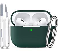 Coque Pour Airpods Pro 2Ème/1Ère Génération Avec Kit De Nettoyage, Protection Complète En Silicone Pour Apple Airpods Pro 2023/2022/2019, Étui De Chargement [Led Avant Visible],For[CAS6215371]