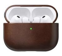 Coque pour AirPods Pro 3 Modèle Modern Leather Antichoc Nomad Marron