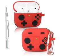 Coque pour AirPods Pro 3 | pour AirPods Pro 3ème génération 2025 | Coque en silicone | Protection complète | Design peau de manette de jeu 3D | avec kit de nettoyage | Étui multicolore pour écouteurs