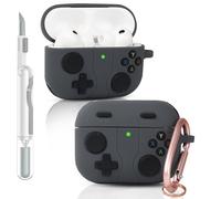 Coque pour AirPods Pro 3 | pour AirPods Pro 3ème génération 2025 | Coque en silicone | Protection complète | Design peau de manette de jeu 3D | avec kit de nettoyage | Étui pour écouteurs sans fil