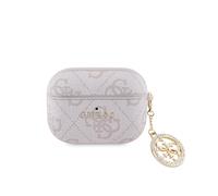 Coque pour Airpods Pro 4G Script avec Charm Scintillant Ornée de Strass Rose antique