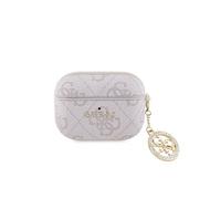 Guess Coque pour AirPods Pro 4G Script – Charm scintillant, strass rose antique