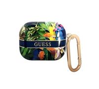 Guess GUAPHHFLB Étui pour AirPods Pro Cover Bleu/Blue Flower Strap Collection