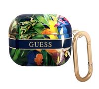 Coque pour AirPods Pro avec Motif Floral et Mousqueton en Métal Multicolore