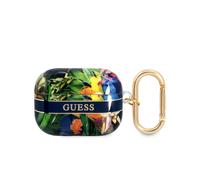 Guess GUAPHHFLN Housse AirPods Pro Collection Flower Strap - Vert