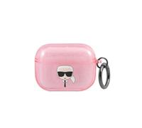 Karl Lagerfeld Étui de protection pour AirPods Pro KLAPUKHGP – Rose à paillettes
