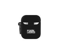Coque pour Airpods Silicone Gel Mousqueton Design Paris RSG Noir