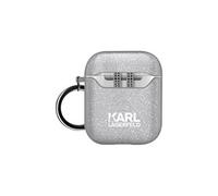 Coque pour Airpods Silicone gel Pailletée Choupette Ikonik Noir