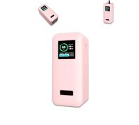 Coque pour Anker Prime Power Bank 20 000 mAh (200 W), coque de protection en silicone pour batterie externe Anker Prime - Lavable à plusieurs reprises, protection tout compris (rose)