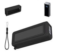 Coque pour Anker Prime Power Bank 26, 250 mAh, 300 W, en silicone avec pare-chocs antichoc, résistante à la poussière, lavable, antidérapante, découpe traversante, noir