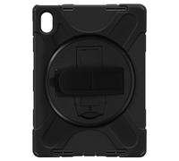 Akashi Coque antichoc pour iPad A16 10,9 (2022) Rigide avec bandoulière, poignée et support Noir