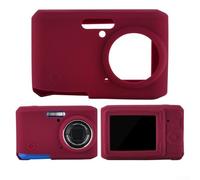 Coque pour appareil photo Kodak PIXPRO FZ45, étui en silicone souple, anti-rayures, fin, léger, protège et améliore la prise en main, usage quotidien, cadeau (rouge)