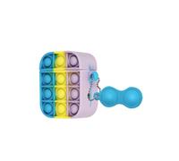 Coque pour Apple Airpods Bubble Pop Silicone Conception 2 Parties Multicolore