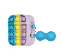 Coque pour Apple Airpods Bubble Pop Silicone Conception 2 Parties Multicolore