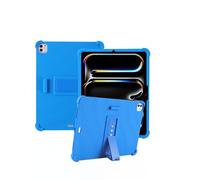 Coque pour Apple iPad Pro 11 Pouces M5,daunke Silicone Souple,avec Support Rabattable et Porte-Stylet,Légère aux Chocs,Anti-Rayures,Protection complète,Bleu