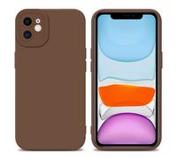 Coque pour Apple iPhone 11 en FLUID MARRON Housse de protection Étui en silicone TPU flexible