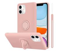 Coque pour Apple iPhone 11 en LIQUID PINK Housse de protection Étui en silicone TPU flexible avec anneau