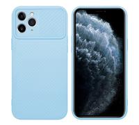 Coque pour Apple iPhone 11 PRO en Bonbon Bleu Clair Housse de protection Étui en silicone TPU flexible et avec protection pour appareil photo
