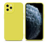 Coque pour Apple iPhone 11 PRO en FLUID JAUNE Housse de protection Étui en silicone TPU flexible