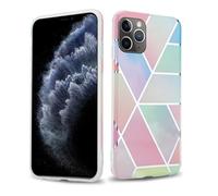 Coque pour Apple iPhone 11 PRO en Marbre Arc-en-ciel No. 11 Housse de protection Étui en silicone TPU avec motif mosaïque