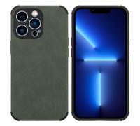 Coque pour Apple iPhone 11 PRO en Vert Émeraude Housse de protection Étui en silicone TPU avec dos en similicuir élégant