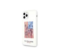 Coque pour Apple iPhone 11 Pro Gamme American Flag en TPU U.S Polo Blanc