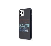 Coque pour Apple iPhone 11 Pro Gamme Tricolor Stripes en TPU U.S Polo Bleu marine