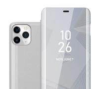 Coque pour Apple iPhone 11 PRO en AGATE ARGENT Clear View Housse de protection Étui de protection miroir avec fonction de support Protection à 360 degrés