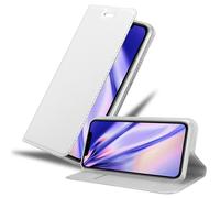 Coque pour Apple iPhone 11 PRO en CLASSY ARGENT Housse de protection Étui avec fermeture magnétique, fonction de support et compartiment pour carte