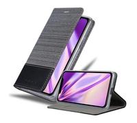 Coque pour Apple iPhone 11 PRO MAX en GRIS NOIR Housse de protection Étui avec fermeture magnétique, fonction de support et compartiment pour carte