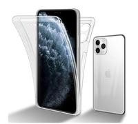 Coque pour Apple iPhone 11 PRO MAX en TRANSPARENT 360° Full Body Housse de protection Étui Protection frontale et dorsale, protection intégrale avec protection d'écran