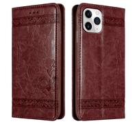 Coque - CADORABO - Apple iPhone 11 PRO MAX - Rouge Foncé - Silicone TPU - Housse Portefeuille