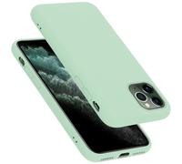 cadorabo Coque Compatible avec Apple iPhone 11 Pro Max, Étui Housse en Silicone- Coque pour iPhone 11 Pro Max- Protection Antichoc, Anti-Empreintes- TPU Housse de Protection - Mat Liquid Light Green