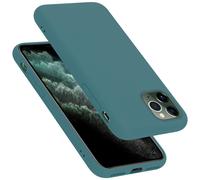cadorabo Coque Compatible avec Apple iPhone 11 Pro Max, Étui Housse en Silicone- Coque pour iPhone 11 Pro Max- Protection Antichoc, Anti-Empreintes- TPU Housse de Protection - Mat Liquid Green