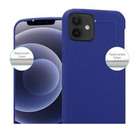 Coque pour Apple iPhone 12 / 12 PRO en FROST BLEU FONCÉ Housse de protection Étui en silicone TPU flexible