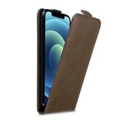 Coque pour Apple iPhone 12 / 12 PRO en MARRON CAFÉ Housse de protection Étui au design flip avec fermeture magnétique