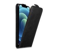 Coque pour Apple iPhone 12 / 12 PRO en NOIR NUIT Housse de protection Étui au design flip avec fermeture magnétique