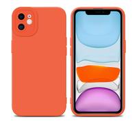 Coque pour Apple iPhone 12 en FLUID ORANGE Housse de protection Étui en silicone TPU flexible