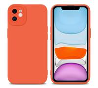 Coque pour Apple iPhone 12 en FLUID ORANGE Housse de protection Étui en silicone TPU flexible
