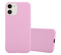 Coque pour Apple iPhone 12 MINI en CANDY ROSE VIF Housse de protection Étui en silicone TPU flexible