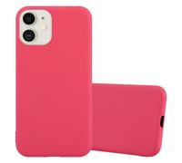 Coque pour Apple iPhone 12 MINI en CANDY ROUGE Housse de protection Étui en silicone TPU flexible