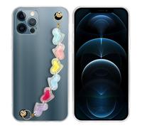 Coque pour Apple iPhone 12 PRO Etui Protection Chaîne Poignet TPU Housse