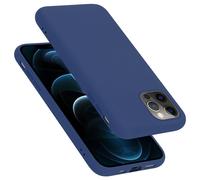 cadorabo Coque Compatible avec Apple iPhone 12 Pro Max, Étui Housse en Silicone- Coque pour iPhone 12 Pro Max- Protection Antichoc, Anti-Empreintes- TPU Housse de Protection - Mat Liquid Blue