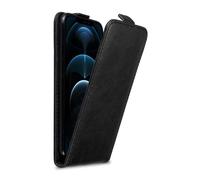 Coque pour Apple iPhone 12 PRO MAX en NOIR NUIT Housse de protection Étui au design flip avec fermeture magnétique