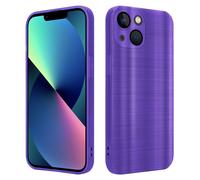 Coque pour Apple iPhone 13 en Brushed Lilas Housse de protection Étui en silicone TPU flexible au design brossé
