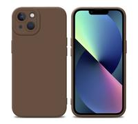 Coque pour Apple iPhone 13 en FLUID MARRON Housse de protection Étui en silicone TPU flexible