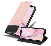 Coque pour Apple iPhone 13 en ROSE NOIR Housse de protection Étui avec fermeture magnétique, fonction de support et compartiment pour carte