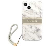 Guess Étui Rigide Marble Sangle Gris pour IPHONE 13 Mini 5,4 "